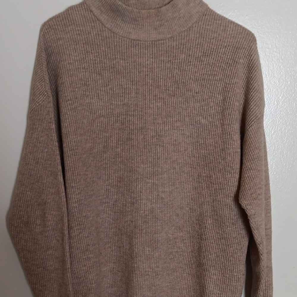 Elegant Tan Knit Dress